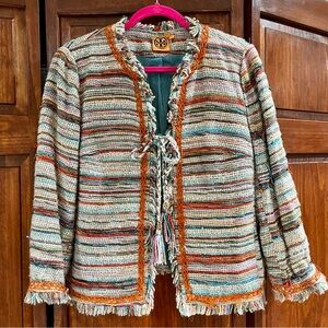 Tory Burch Multicolor Striped Blazer